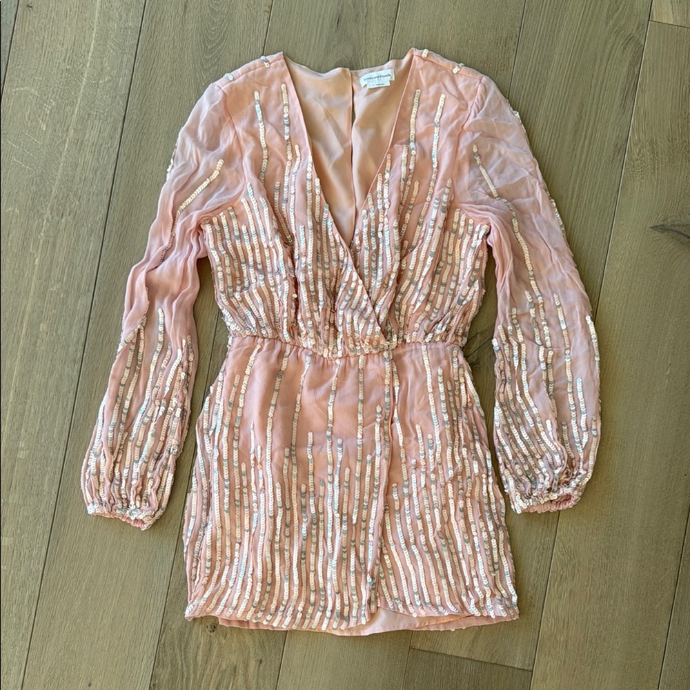 Lovers + Friends Poppy Sequin Mini Dress Medium EUC